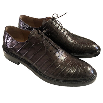 Scarpe uomo Oxford in alligatore